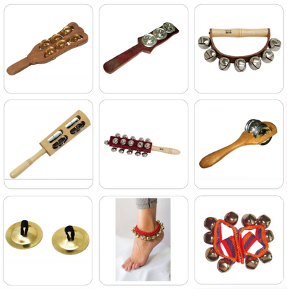Bracelets et hochets de danse – Accessoires avec clochettes et mini-cymbales, qualité artisanale et sonorités entraînantes !