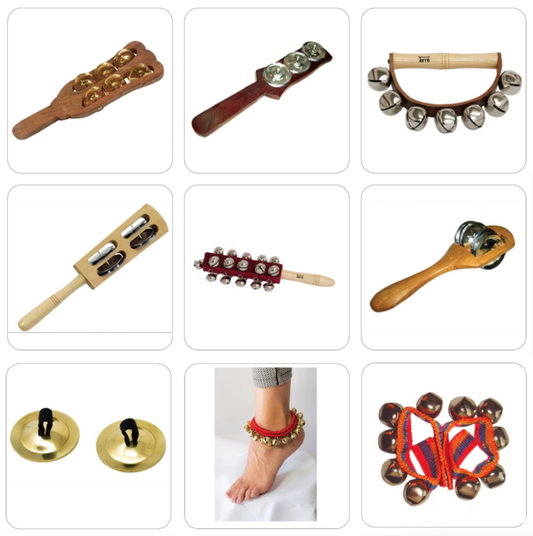 Bracelets et hochets de danse – Accessoires avec clochettes et mini-cymbales, qualité artisanale et sonorités entraînantes !