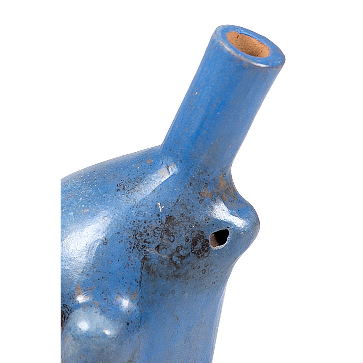 Sifflet Mystique du Mexique en Terre Cuite – Fait Main – Son Puissant Semblable à un Cri Humain – Artisanat Traditionnel