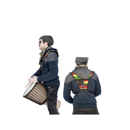 Accessoires pour djembé : sangles et bretelles, 4 modèles au choix, adaptés aux djembés 40–70 cm et autres percussions !
