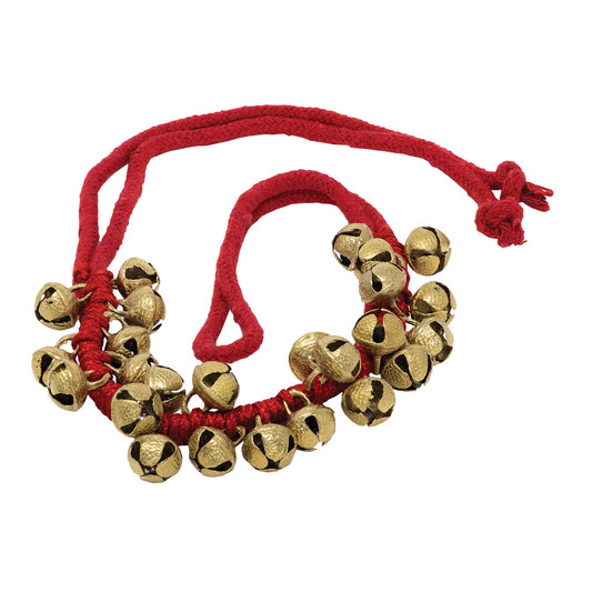 Sélection de bracelets de danses, fait en textile et perles/ clochettes en métal
