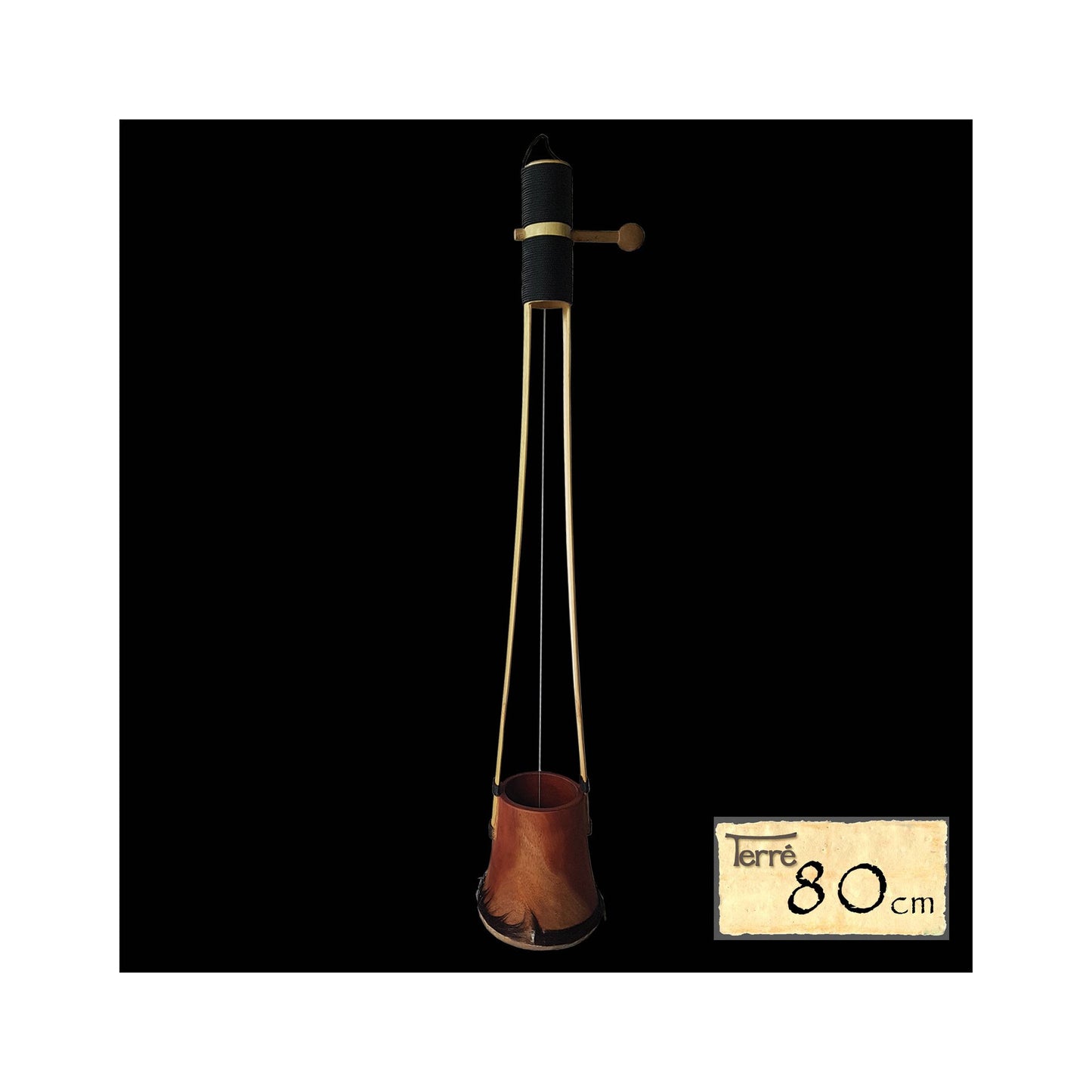 Gopichand made of mahogany wood with natural covering and fur edge. 75/80cm. 1-string instrument for overtone music! 