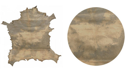 Peaux de chèvre tannées, entières ou rondes, 30 à 80 cm, qualité supérieure pour création, restauration de djembés et tambours !
