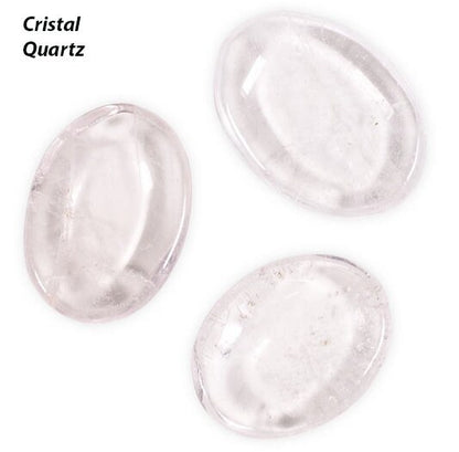 Sélection de galets/ pierres plates au choix ou en lot de 12, avec 1 face incurvée pour le pouce, parfait pour les massages, de 4x3x1 cm environ. Très belle qualité !