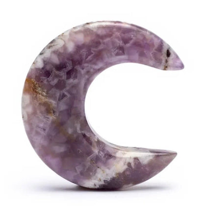 Sélection de 'croissant de Lune' en pierre : Cristal de roche, Quartz rose, Amethyste, Lapis lazuli. De 4 x 3 x 1 centimètres, 15 grammes. Très belles finitions, parfait !