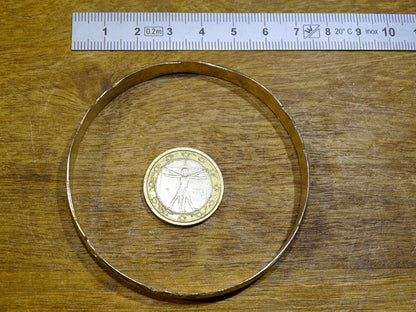 Bracelet de type 'Jonc' ou 'Manchette', fait en Argent 0.925, avec gravure et fantaisie, superbe !