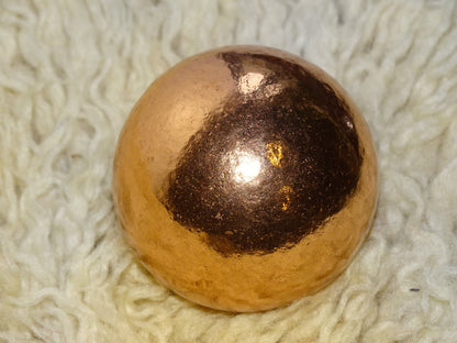 Sélection de sphères en cuivre, 2 tailles au choix, 3 ou 3,8 centimètres - 120 à 200 grammes ! Parfait pour la lithothérapie, collection, exposition...!