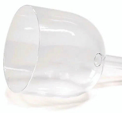 Bol chantant en cristal clair avec manche remplissable. Diamètre de 13 à 16,5 cm - 1490 gr. - Vendu avec maillet et anneau de soutien !