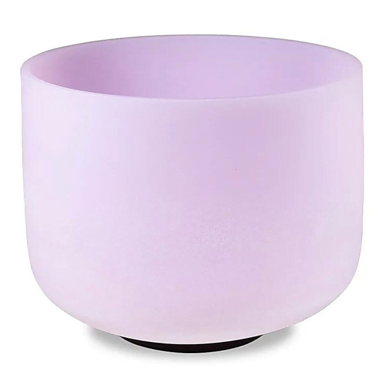 Bol chantant 432 Hz en cristal d'améthyste ou quartz rose de 20 cm - 1860 grammes - Note DO/ C ou FA/ F - Vendu avec maillet et anneau de soutien !