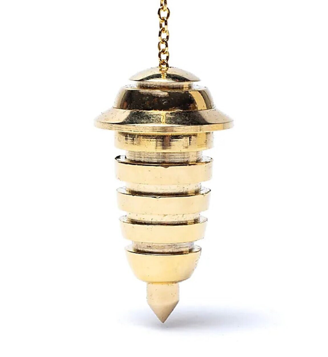 Pendules professionnels au choix, 'Plaqué Or'. Pour thérapies naturelles – Radiesthésie, homéopathie, aromathérapie et énergie