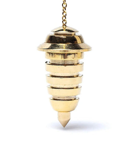 Pendules professionnels au choix, 'Plaqué Or'. Pour thérapies naturelles – Radiesthésie, homéopathie, aromathérapie et énergie