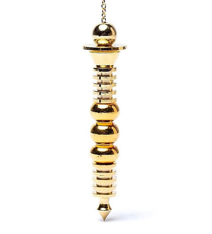 Pendules professionnels au choix, 'Plaqué Or'. Pour thérapies naturelles – Radiesthésie, homéopathie, aromathérapie et énergie