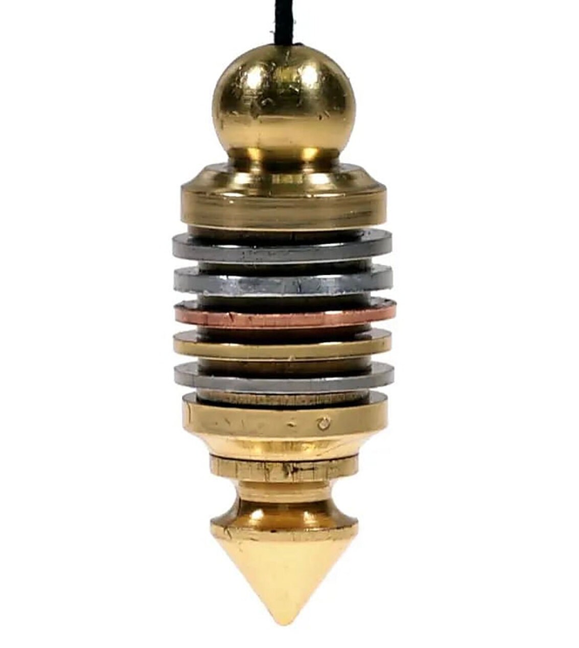 Pendules professionnels au choix, 'Plaqué Or'. Pour thérapies naturelles – Radiesthésie, homéopathie, aromathérapie et énergie