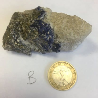 Jaspe K2 - Spécimens bruts de 24 à 40 grammes ! Superbes cristaux d'Azurite dans du granit !