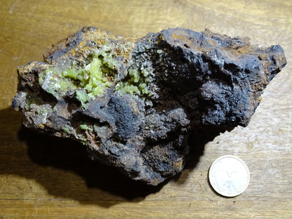 Pyromorphite, spécimen brut - 131 mm x 90 x 75 - 667 gr.