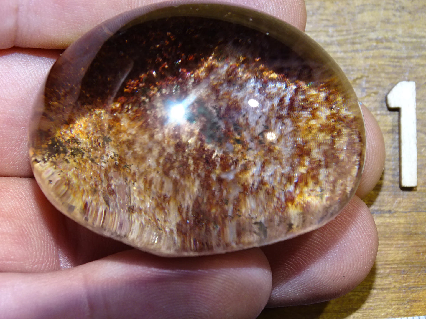 Cristal de Roche/ Quartz Lodolite ou Quartz Chaman – Spécimen naturel - ± 47 mm (H) × 36 × 30 - 67 gr. !