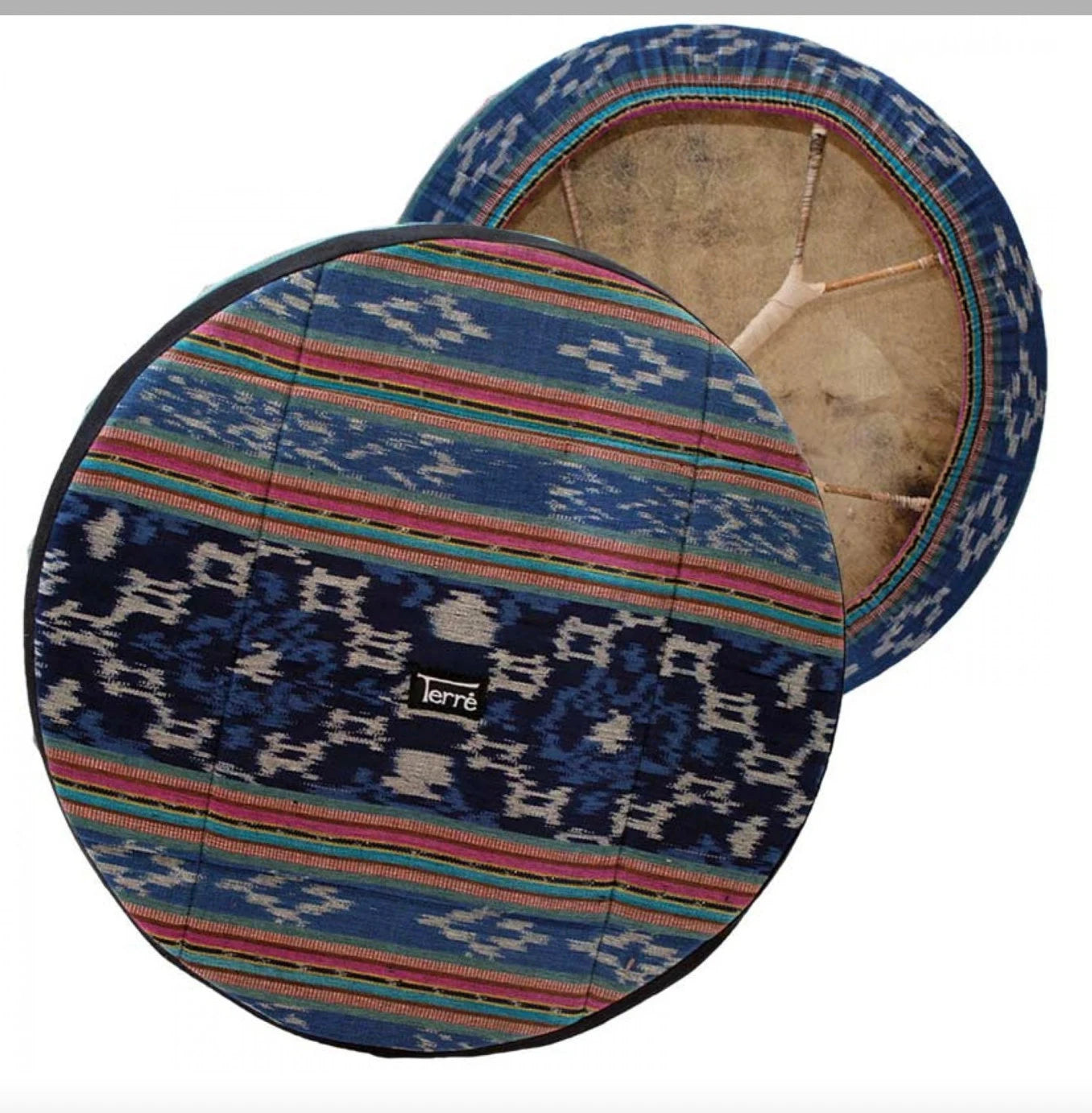 Sélection de couvre-peau et de housse spéciale pour tambour, modèle au choix en tissus bleu ou rouge, ou nylon, de 30 à 100 cm !