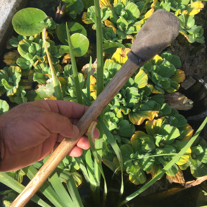 Tambour chamanique façon Sibérie avec motif "Viking" – Ø 58 cm – Vendu avec plumes décoratives, maillet et housse !