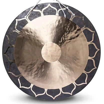 Wind gong 'Lotus' - Au choix : Ø 50 ou 70 cm - 3 030 ou 5180 gr. - Vendu avec maillet !