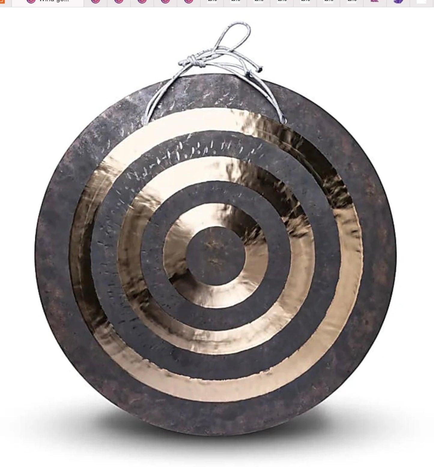 Gong 2025 – motifs au choix, Ø 55-70 cm, avec maillet, son fascinant et hypnotisant pour méditation et relaxation