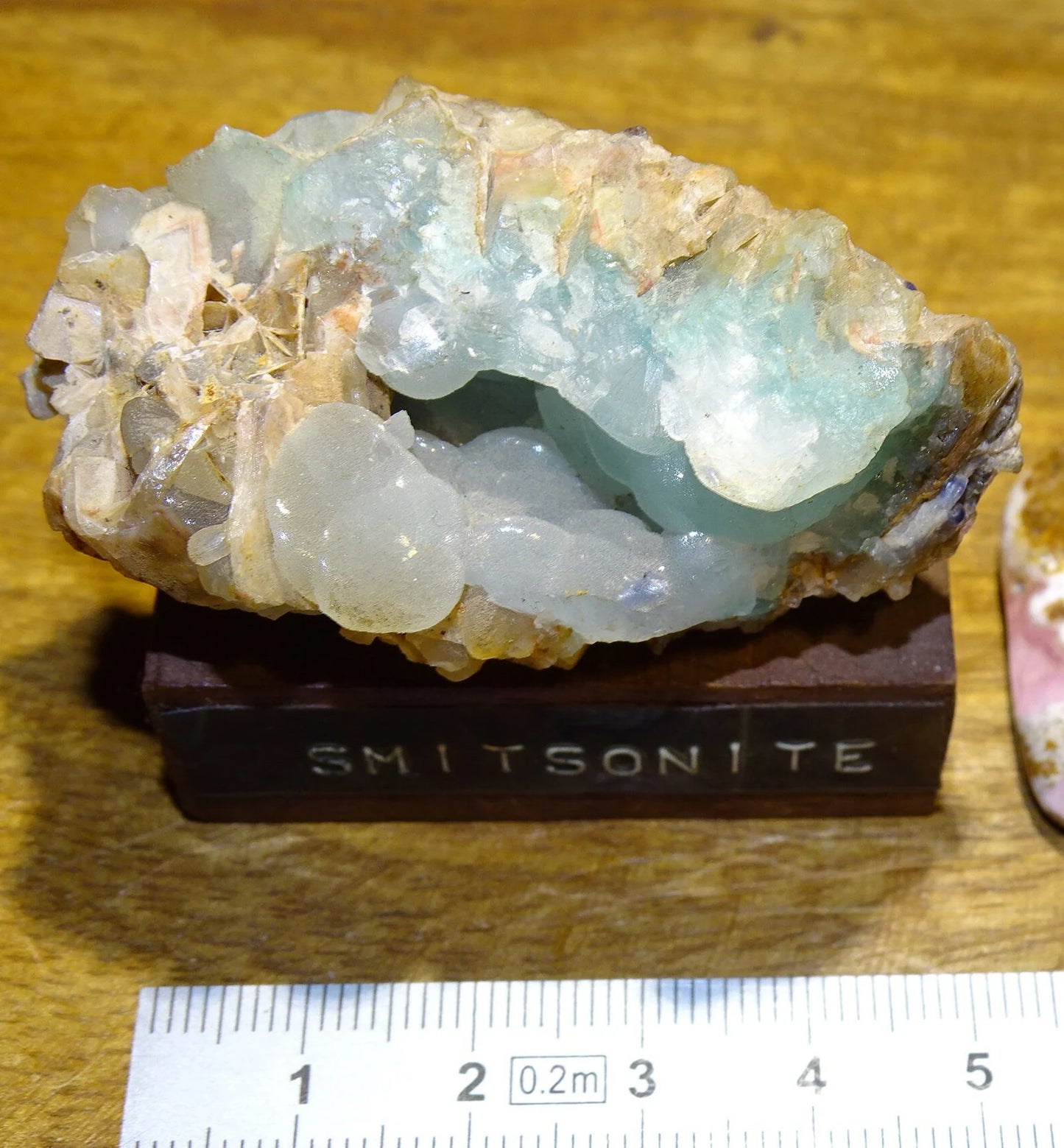 Smithsonite bleue – spécimen brut et naturel - Collection ancienne - 60 x 35 x 29 cm - 80 gr.