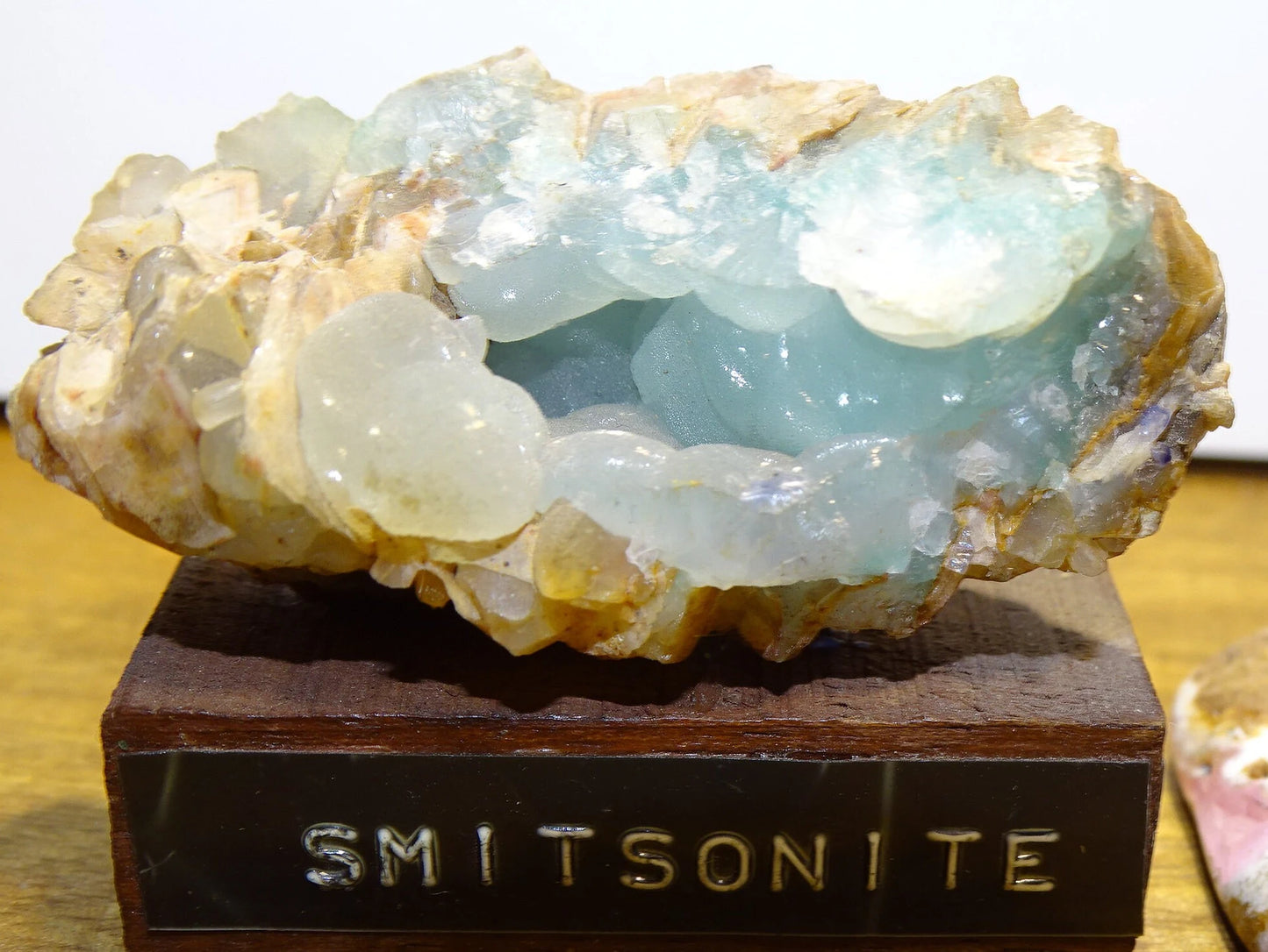 Smithsonite bleue – spécimen brut et naturel - Collection ancienne - 60 x 35 x 29 cm - 80 gr.