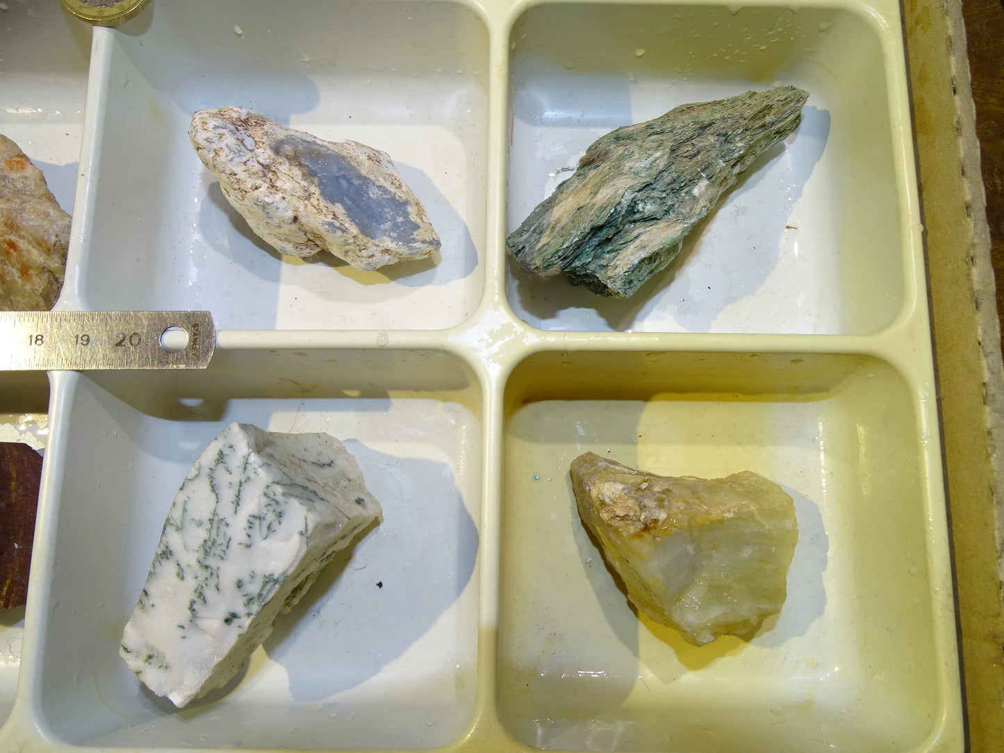 Coffret “Découverte” taille L – 12 minéraux bruts – idéal pour débuter ou compléter une collection de minéralogie