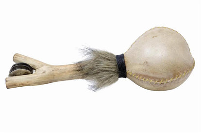 Sélection de hochets/ Maracas de 25 à 40cm, en bois et peau de chèvre avec graines  ou cymbales. Parfait pour rituels, collection, concerts !.jpg.webp