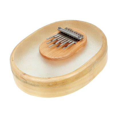 Kalimba/ Piano à doigt à 9 notes, 4 accordages au choix/ 2 finitions. Cadre en peau de veau, fait du meilleur acier qui confère un volume sonore professionnel !