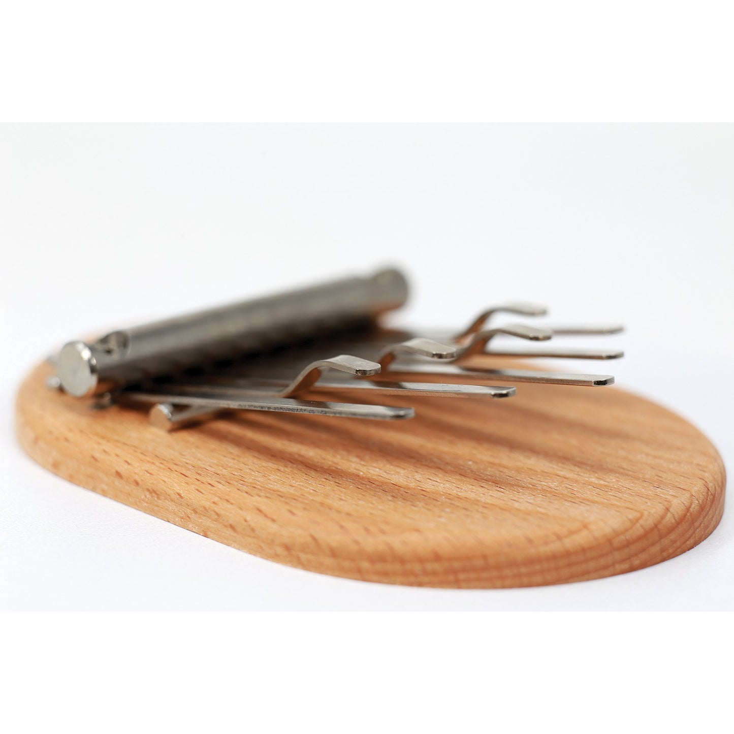 Kalimba/ Piano à doigt à 9 notes, 4 accordages au choix/ 2 finitions. Cadre en peau de veau, fait du meilleur acier qui confère un volume sonore professionnel !