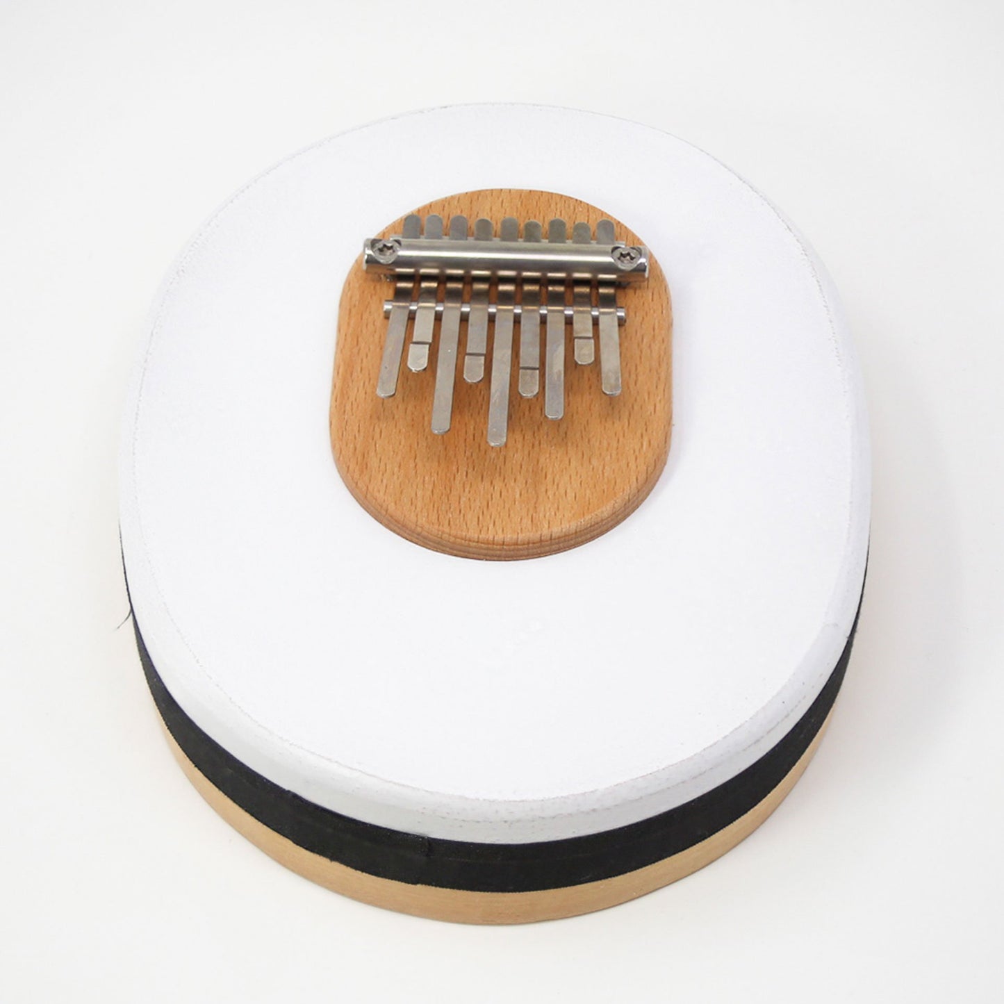 Kalimba/ Piano à doigt à 9 notes, 4 accordages au choix/ 2 finitions. Cadre en peau de veau, fait du meilleur acier qui confère un volume sonore professionnel !