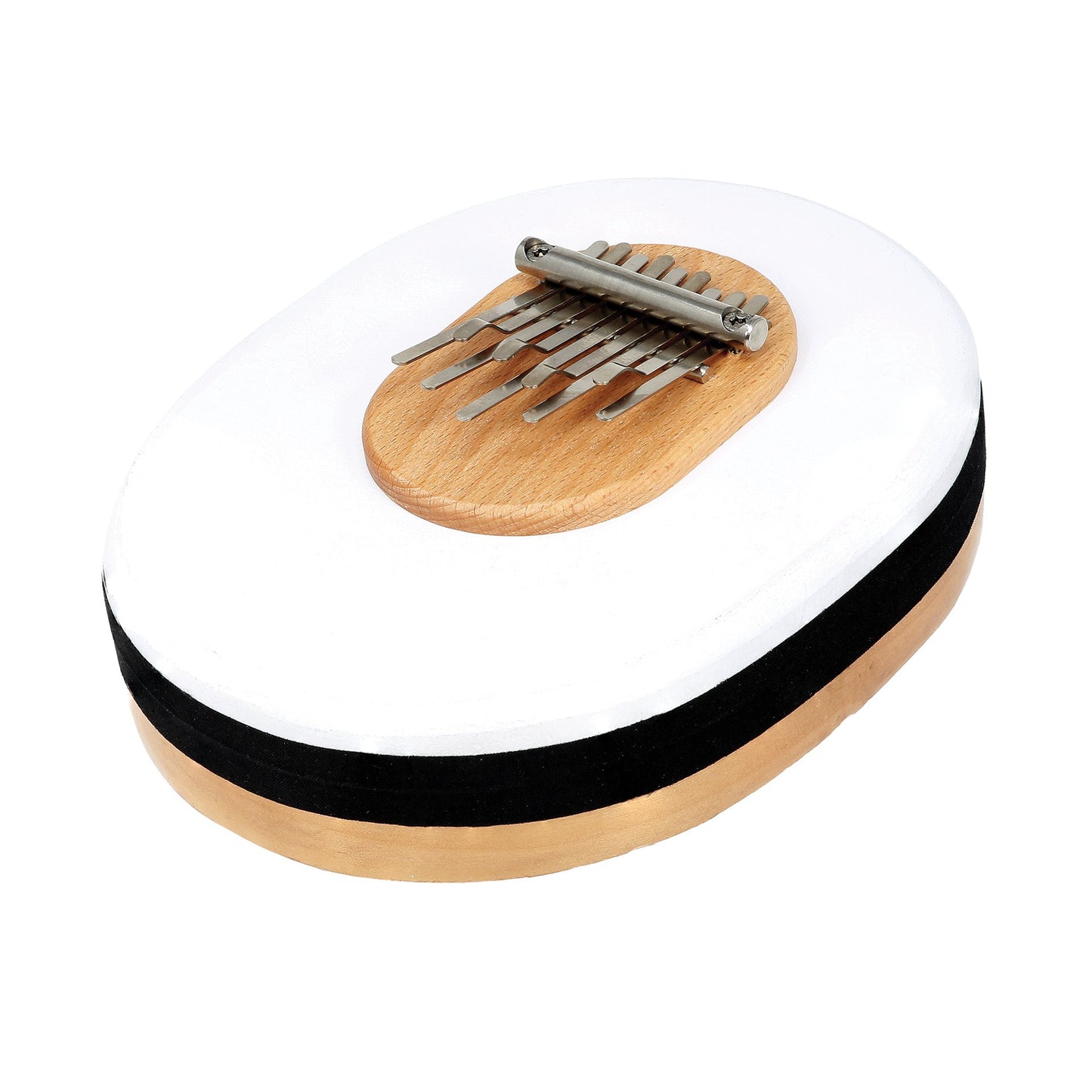 Kalimba/ Piano à doigt à 9 notes, 4 accordages au choix/ 2 finitions. Cadre en peau de veau, fait du meilleur acier qui confère un volume sonore professionnel !