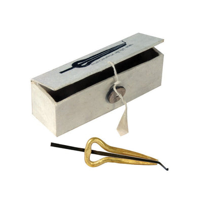 Guimbarde Murchunga du Népal de taille S - 9,50 × 3,20 × 2,50 cm - Finition métal doré - Se pose sur les dents et produit un son puissant