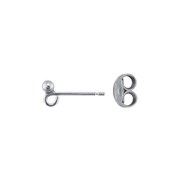 Apprêts en Argent 0,925, tiges de puces/ clous  d'oreilles pendantes, vendu avec poussettes, 17 à 35 millimètres... Très bonne qualité, parfait pour vos créations ou pour réparation ! Vendu par paire !