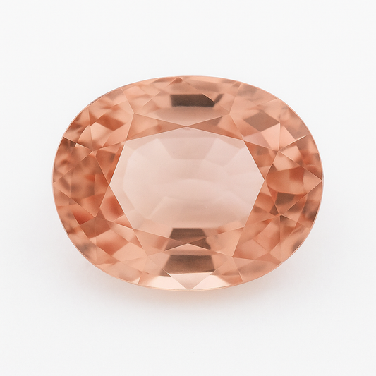 Saphir Padparadscha Naturel de 0.71 carat, de 6,96 x 4,82 x 3,9 mm. Parfait en collection, bijouterie, exposition...