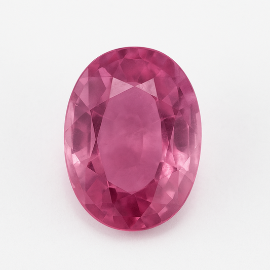 Saphir rose naturel de 0,60 carat - 5,76 x 4,62 x 2,45 mm. Idéal pour bague ou pendentif raffiné !