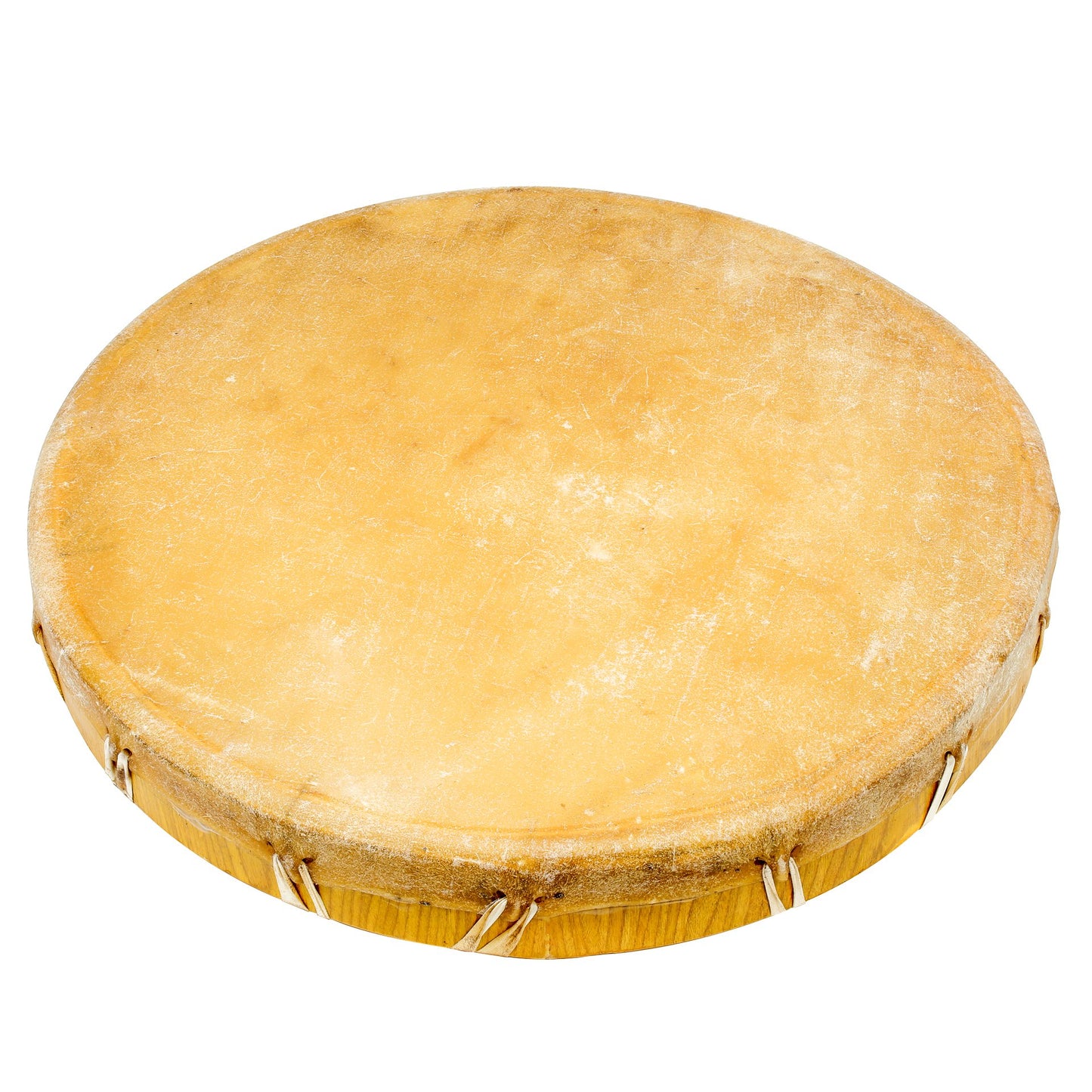 Tambour chamanique en peau de vache tannée – Finitions traditionnelles – Ø 50 cm – Fourni avec maillet !