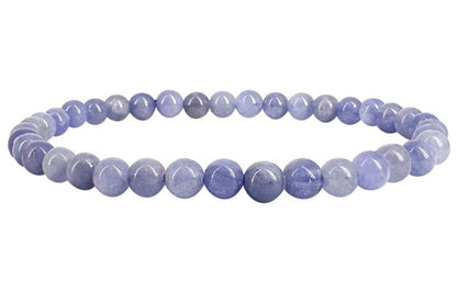 Tanzanite, bracelet en perles rondes, de 17 à 21cm, collier de 42cm et sautoir de 60cm. Magnifique perlage !