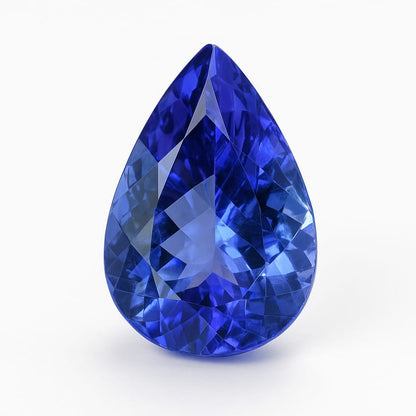 Superbe tanzanite naturelle - Pierre fine taillée de 1,04 carat - 9 mm X 8mm X 2.5 mm. Parfait en bijouterie, collection ,exposition...