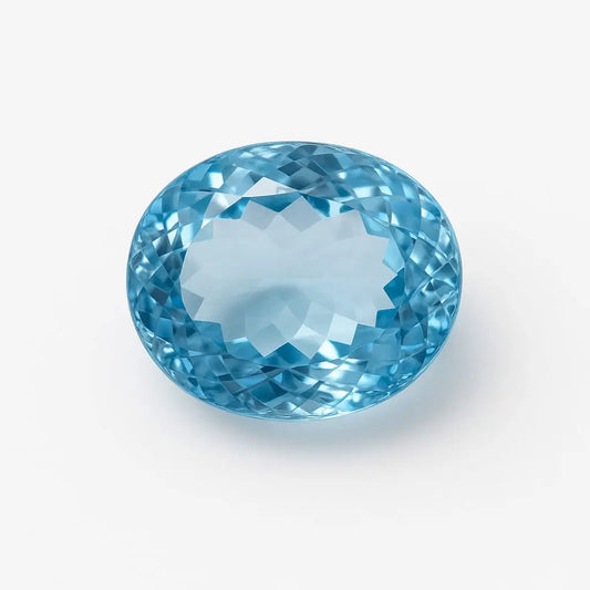 Topaze bleue naturelle d’exception, 17.92 carats. Taille de 16.77 x 13.76 x 9.49 mm. Parfait en collection, bijouterie, exposition...