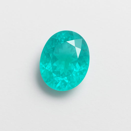 Tourmaline Paraïba Naturelle de 0,95 carat. Taille de 6.73 x 5.22 x 3.84 mm. Parfait en collection, bijouterie, exposition...
