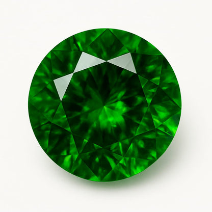 Grenat Tsavorite naturel de 1,85 carat, de 6.82mm x 7.07 x 5.1. Parfait en collection, bijouterie, exposition...