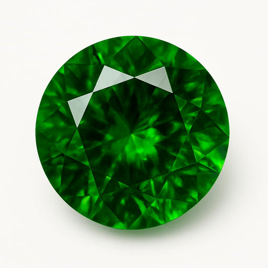 Grenat Tsavorite naturel de 1,85 carat, de 6.82mm x 7.07 x 5.1. Parfait en collection, bijouterie, exposition...