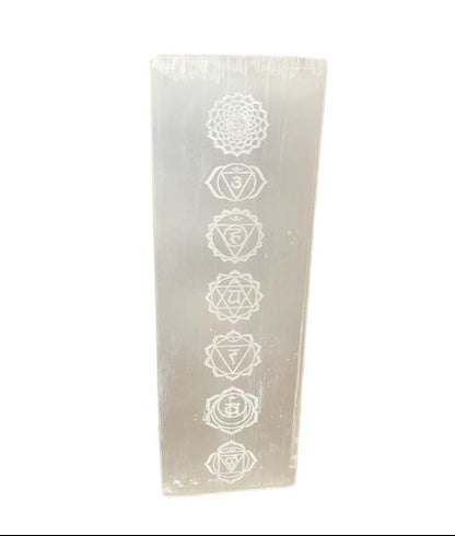 Lampe en Sélénite – Forme Carrée – Pierre de Lumière Purifiante – 25 cm – 3,1 kg